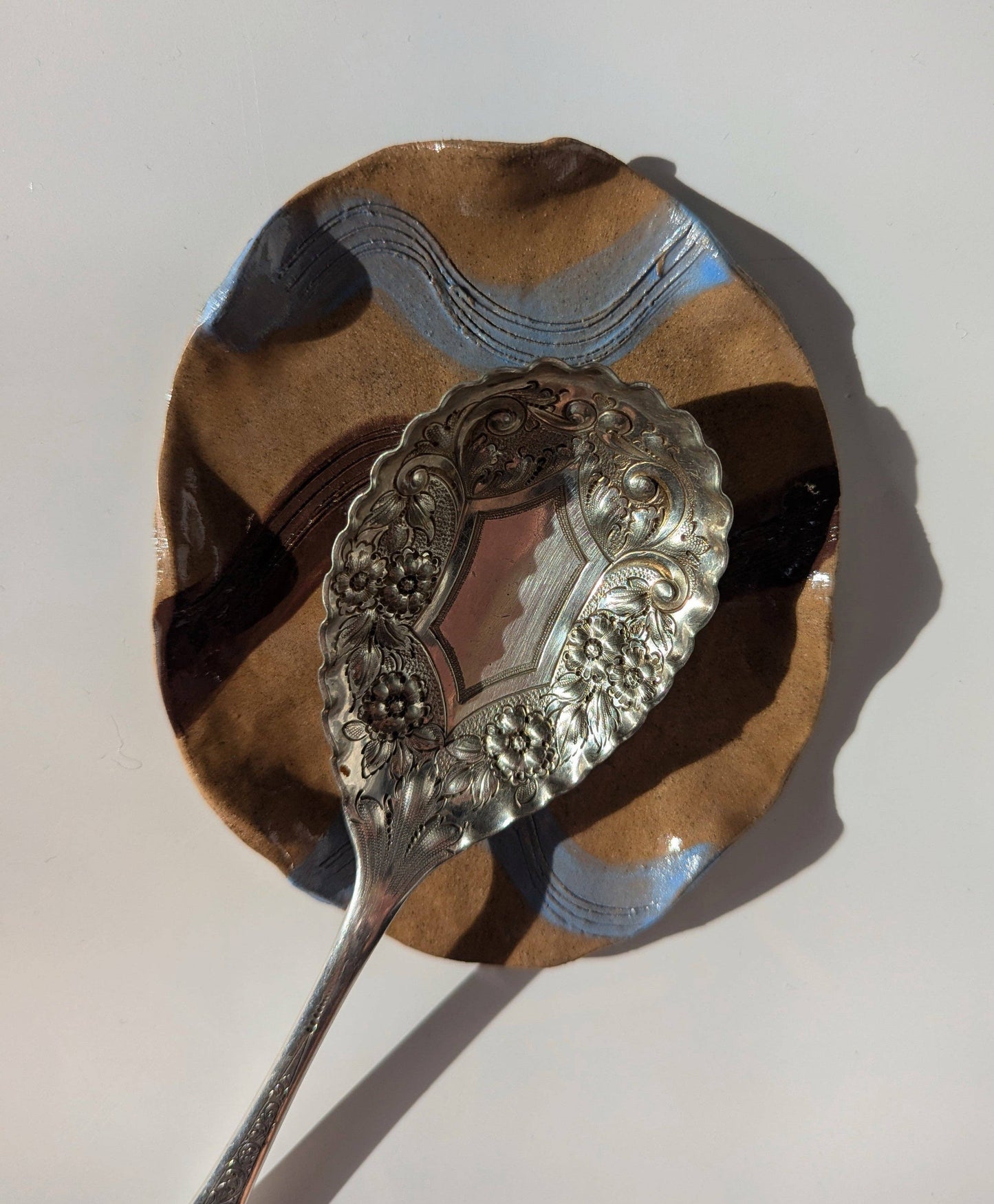 Checked Wavy Spoon Rest by Rosie Gore