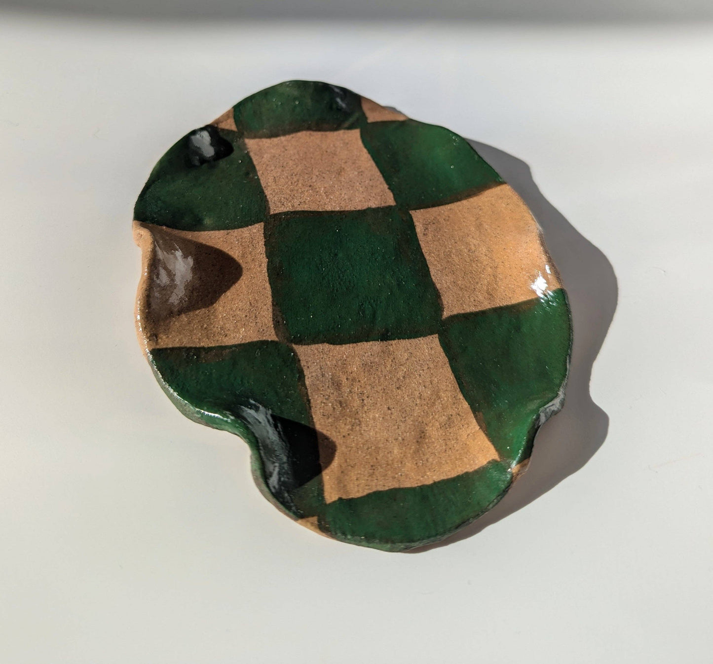 Checked Wavy Spoon Rest by Rosie Gore